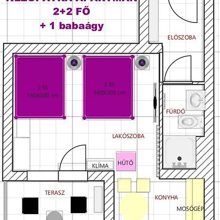 KLEOPÁTRA Stúdió Apartman Hajdúszoboszló Exterior foto
